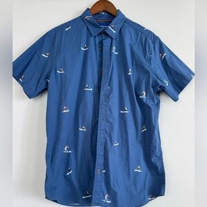 Jack & Jones Blue Surfer Print Casual Shirt